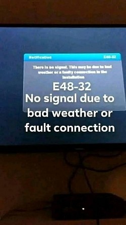 E48-32 No Signal Error Fixing